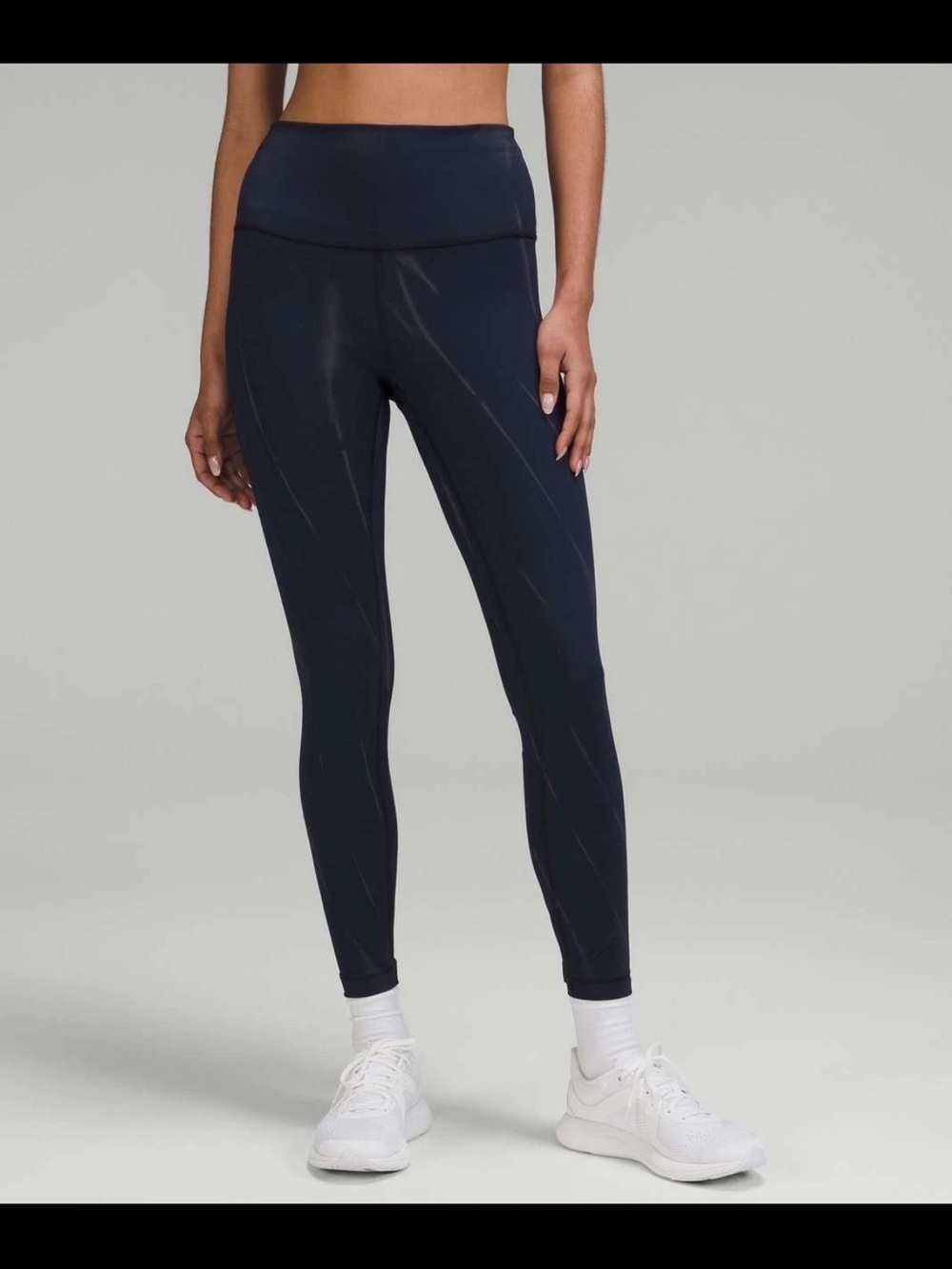Lululemon Wunder Train High-Rise Tight 25” Sun Bleached True Navy Size 10 READ